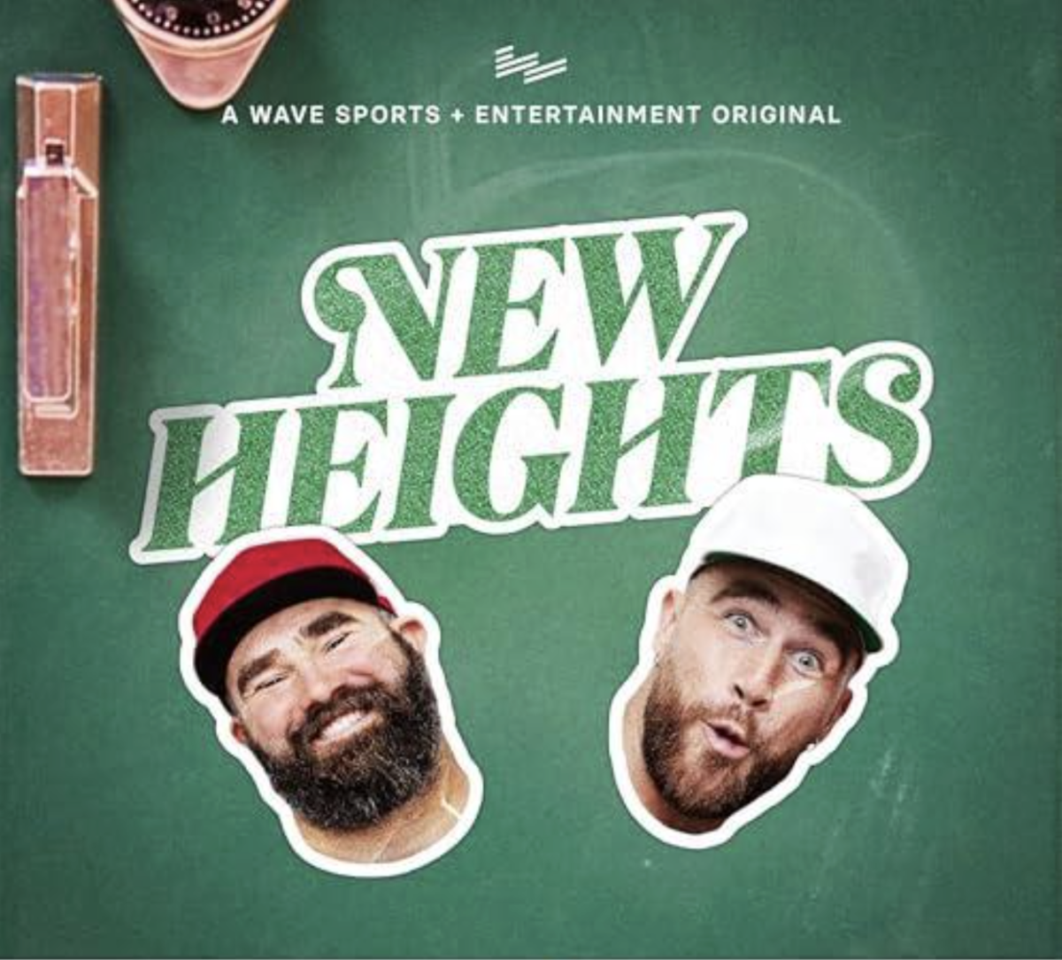 The cover of the podcast for New Heights.
